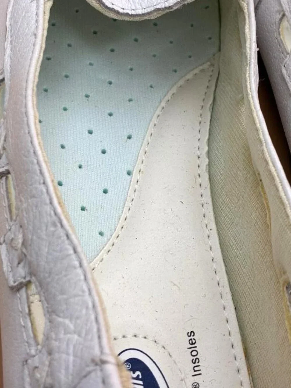 Dr. Scholls White Moccasin Loafer Pillow Cushion Insole Leather Shoe Women’s 7.5